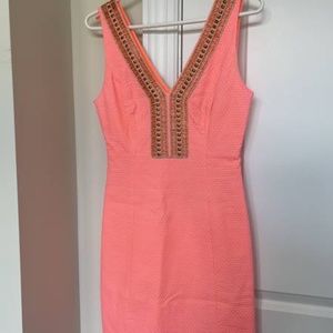Lily Pulitzer Dress in Bright Peach